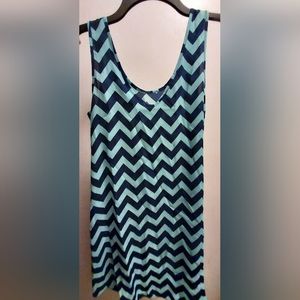 COPY - Pink Republic Women's Long Flow Tank Top Size Small Navy/Teal New w Tags!